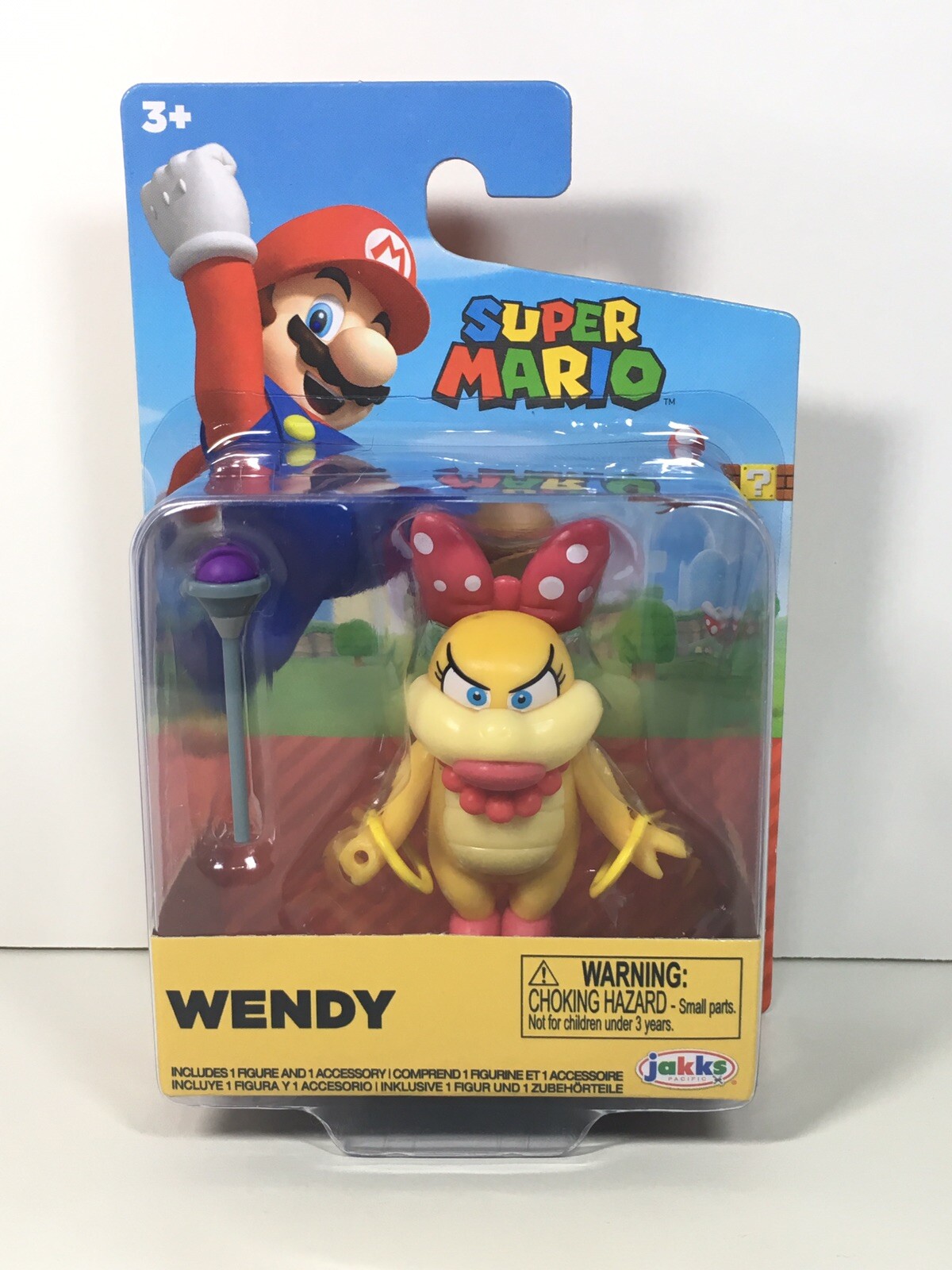 Wendy + Wand Super Mario 2 inch Nintendo New Toy 2022 3+ ~ Free Shipping