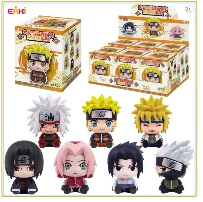 EAKI Naruto Blind Box Shippuden Sit Close Together Series Anime NEW