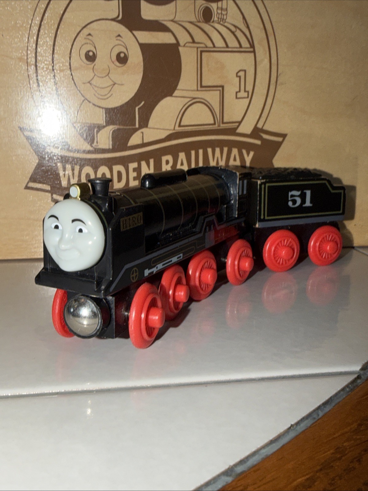 HIRO ! THOMAS FRIENDS TRAIN WOODEN Railway 2003 LEARNING CURVE #51 Japanese￼