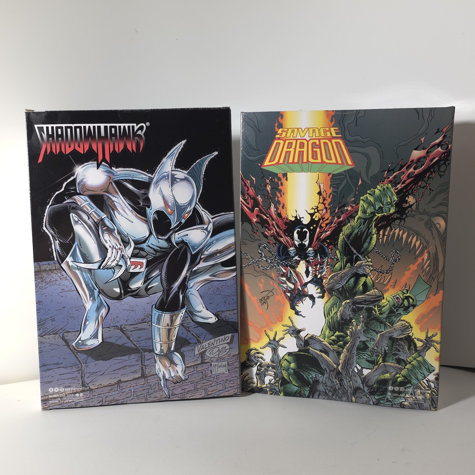 McFarlane Elite Edition Image Comics Founders Savage Dragon & Shadowhawk Set 7″