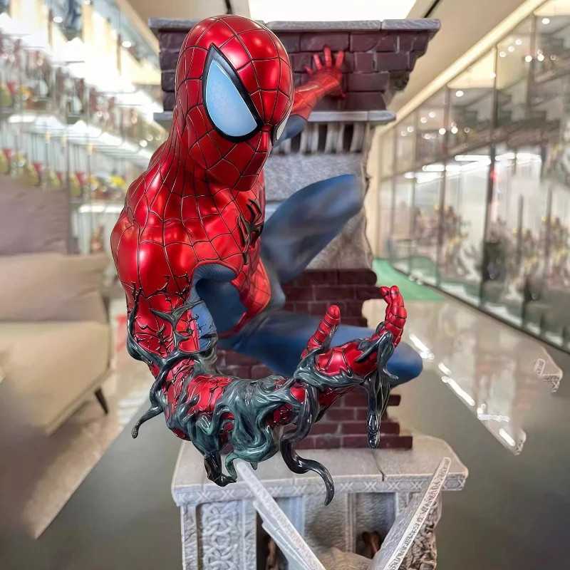 Large 29cm Spider Hero GK Statue Model Figure Trendy Desktop Decoration Gift