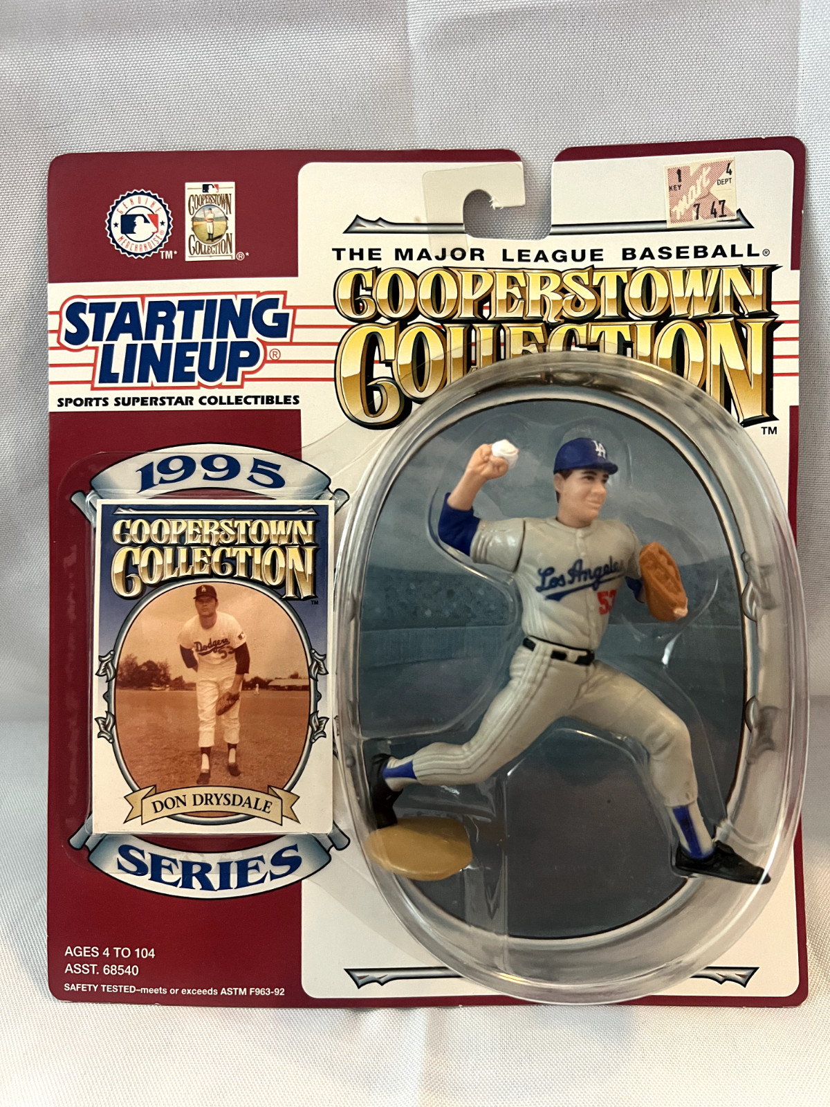 Don Drysdale 1995 Starting Lineup Cooperstown Collection Los Angeles Dodgers