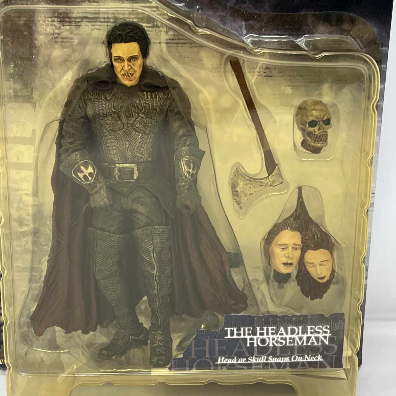 1999 Vintage McFarlane Sleepy Hollow Headless Horseman Figure New Box Damage