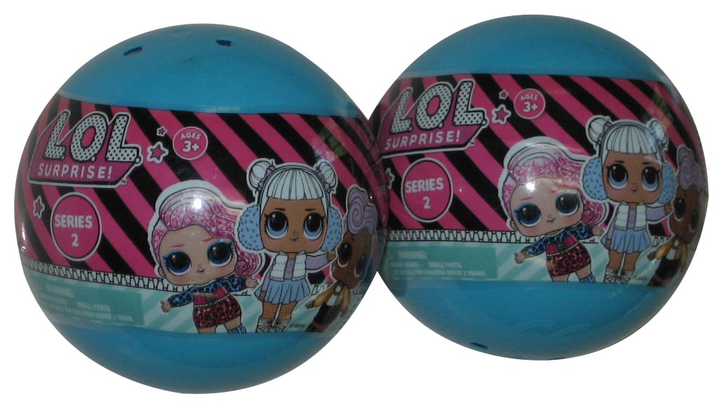 LOL Surprise! Series 2 Bullsitoy Mystery Toy Sticker Blind Lot – (2 Random Caps