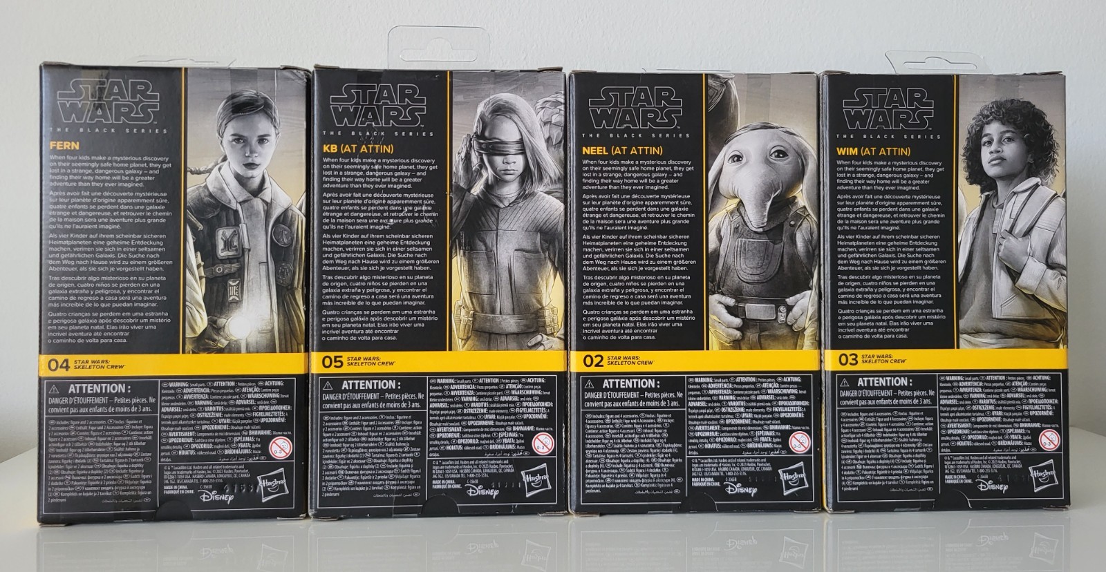 Star Wars The Black Series Skeleton Crew Fern KB Neel Wim (At Attin) 6″ Set NEW