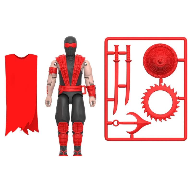 Super7 GI Joe Reaction Ninja Force SNAKE EYES 3.75″ Figure NEW IN HAND UNPUNCHED