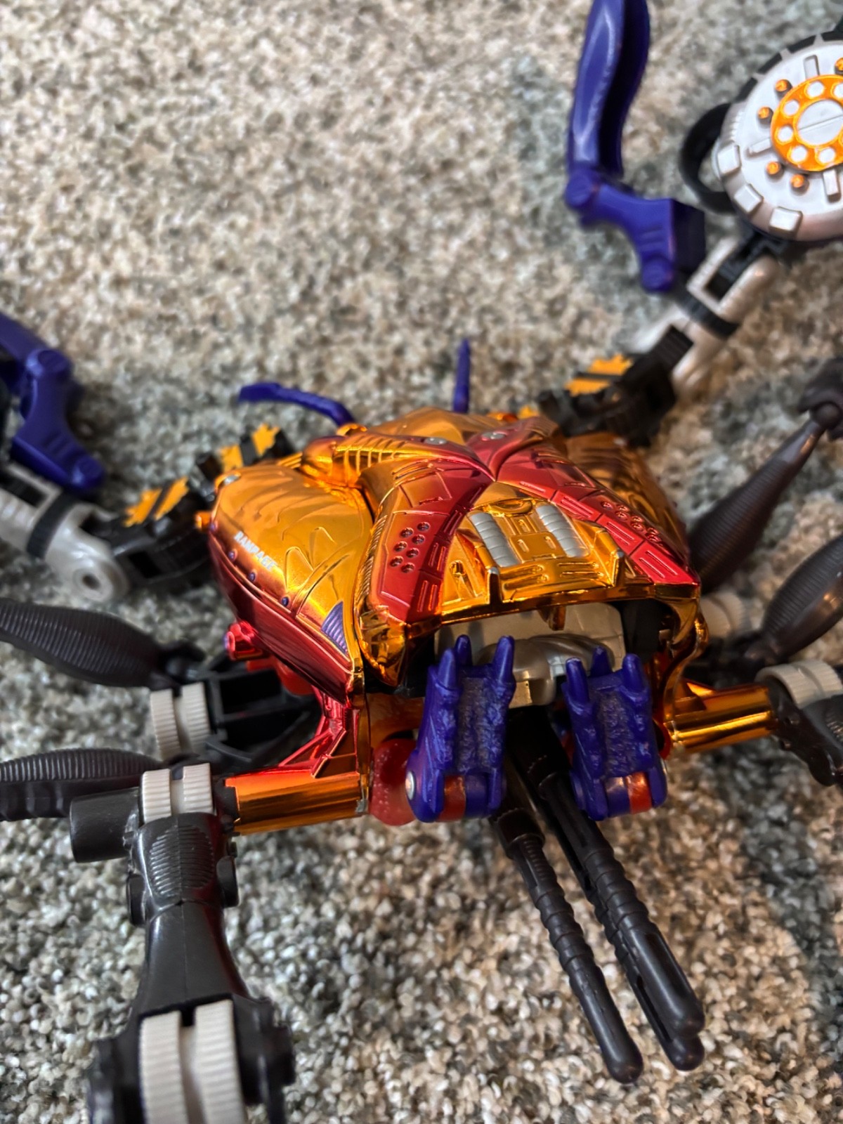 Hasbro 1998 Transformers Beast Wars Ultra Class Transmetals Rampage Complete