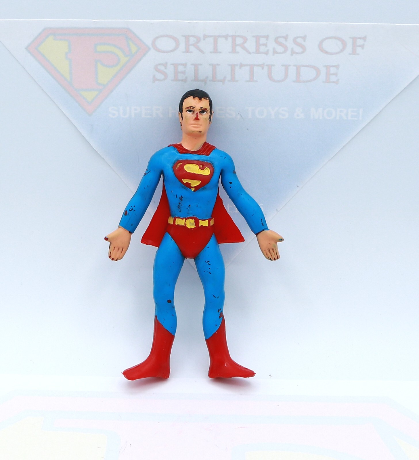 Mego Superman Original WGSH Bend n Flex Bendy Vintage 1973 Rubber Action Figure