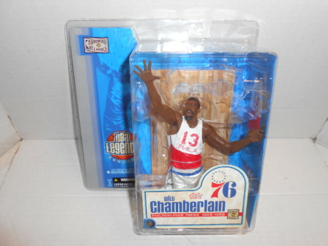 MCFARLANE NBA LEGENDS SERIES 1 WILT CHAMBERLAIN SIXERS BASKETBALL FIGURE 76ERS