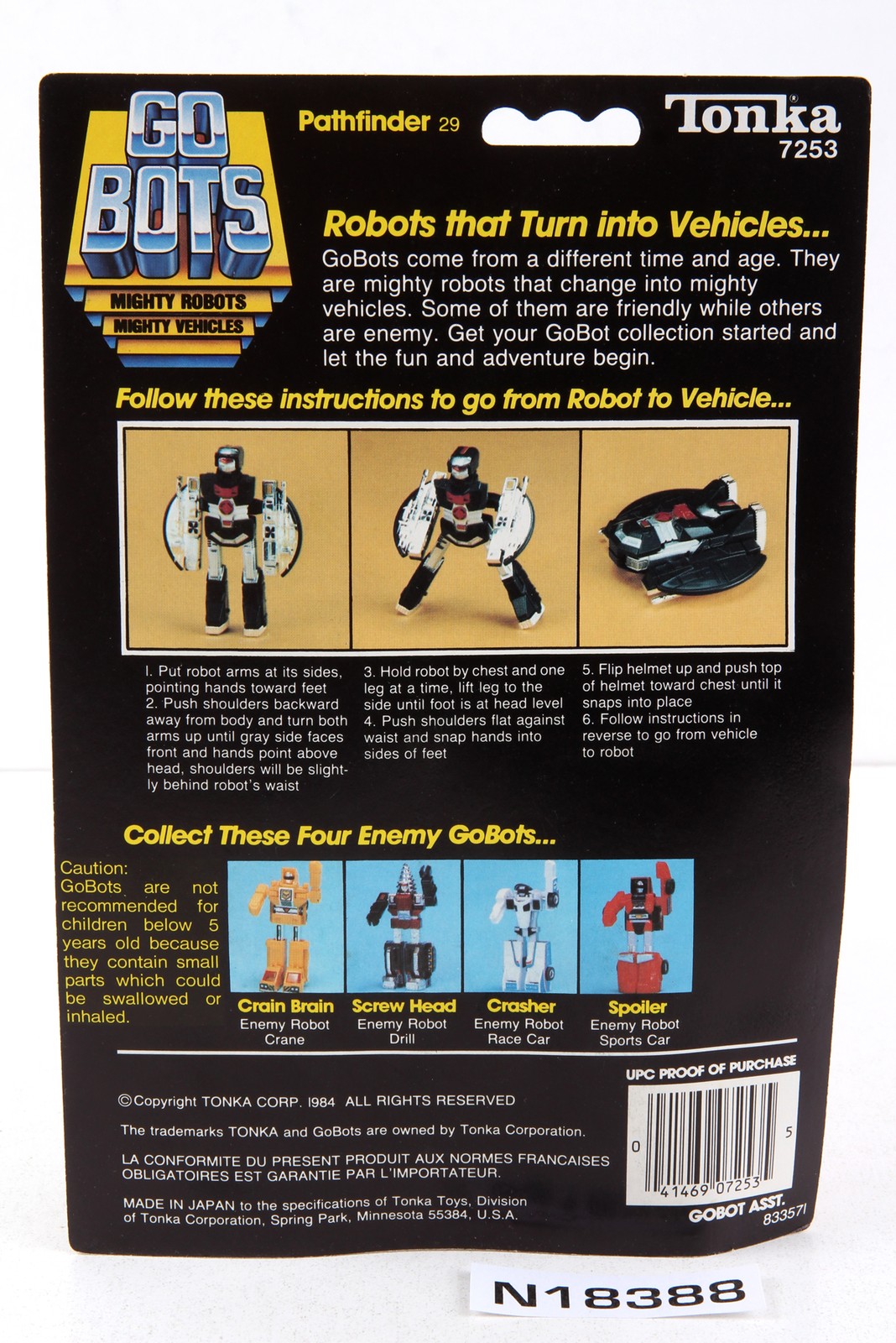 GoBots Regular Tonka Path Finder Sealed MISB MOSC