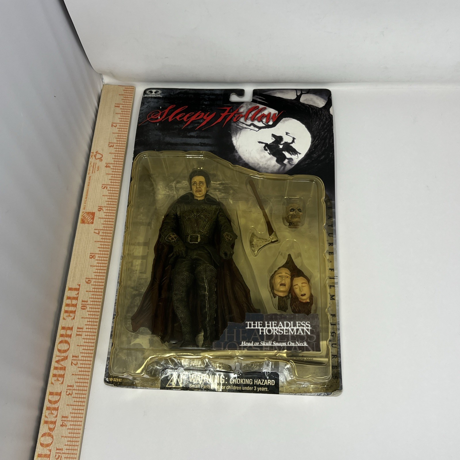 1999 Vintage McFarlane Sleepy Hollow Headless Horseman Figure New Box Damage