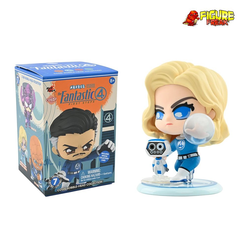 Hot Toys Cosbi Fantastic Four: First Steps Invisible Woman Bobble-Head & Card