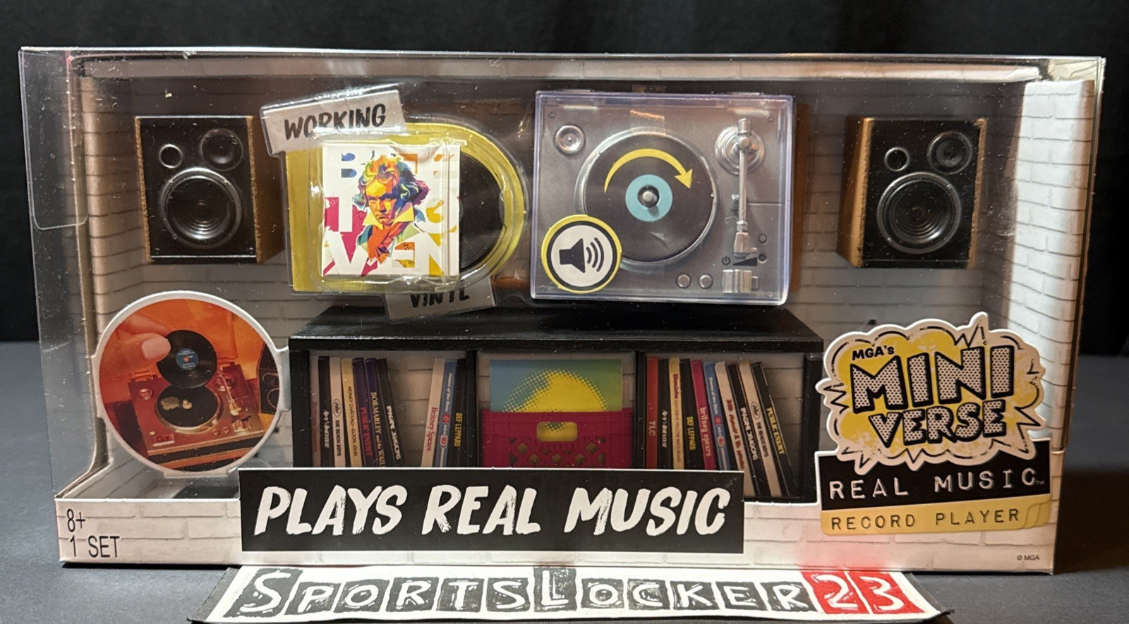 MGA’s Miniverse Real Vinyl Music Record Player – Plays Playable Music – IN HAND