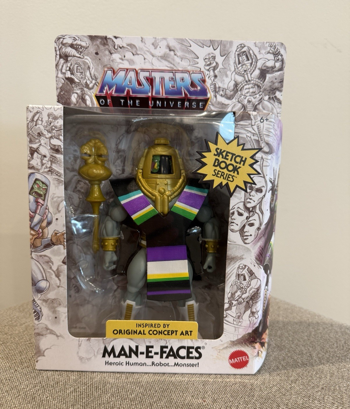 MATTEL MOTU Origin Sketchbook Series MAN E FACES 5.5″ Figure