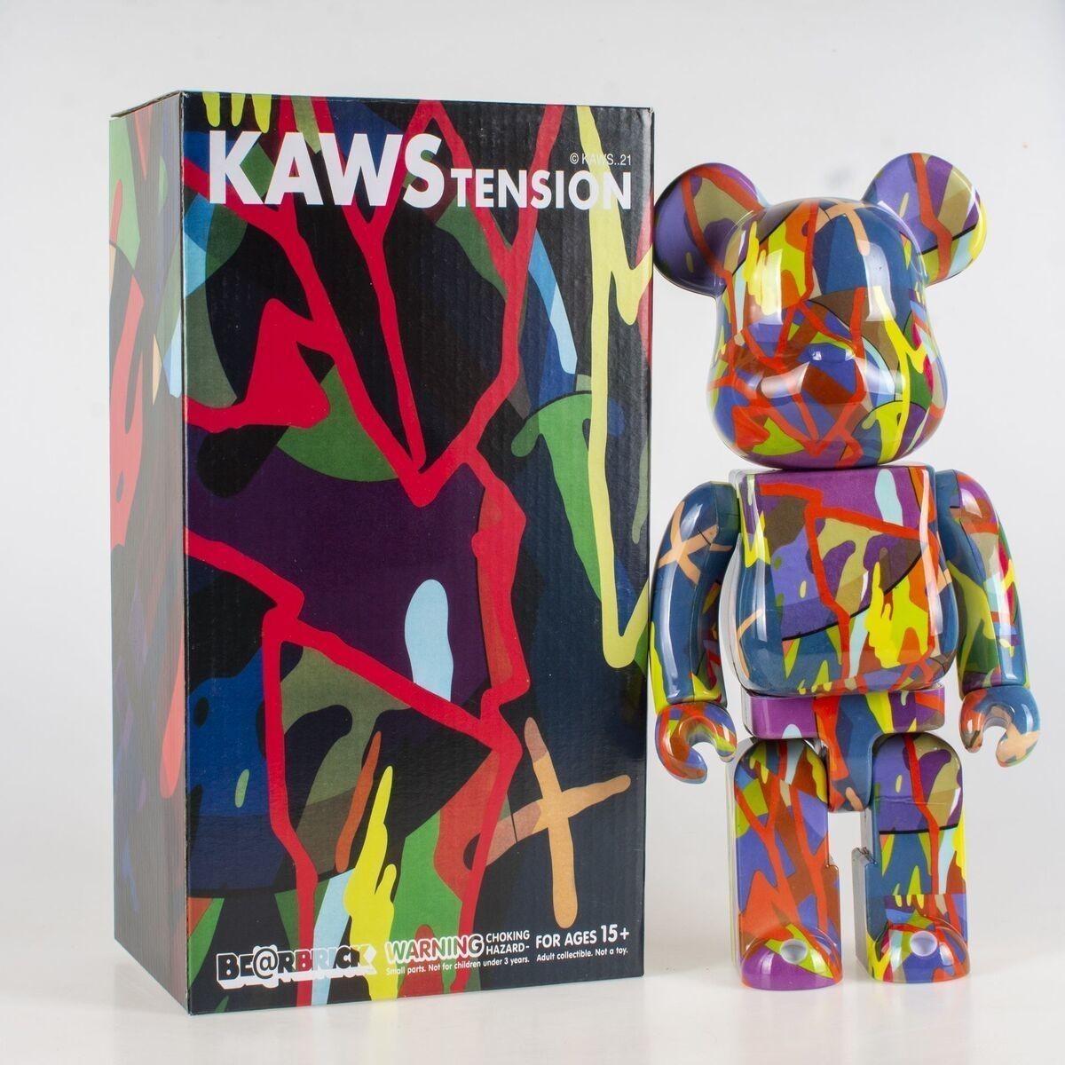 Hot Sale Bearbrick 400% Bear KAWS Graffiti Doll Tall 11 “Office Ornaments