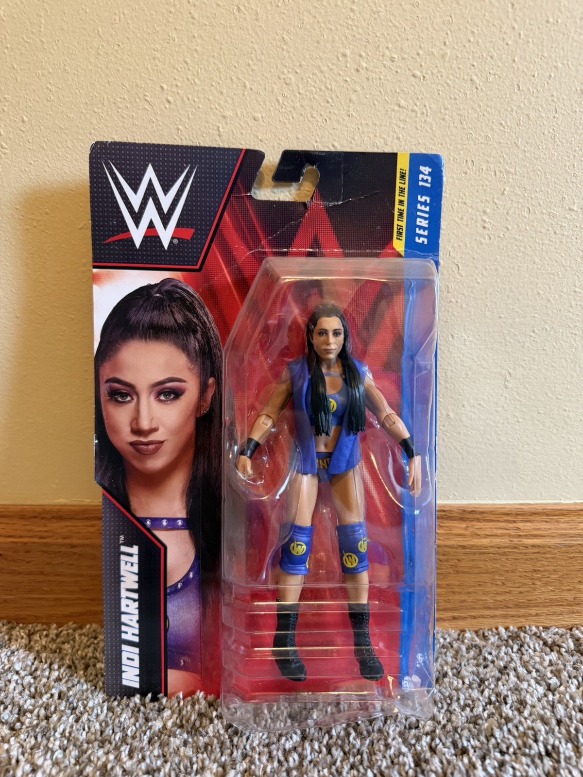 WWE Series 134 Indi Hartwell Action Figure Boxed First Time In The Line Diva