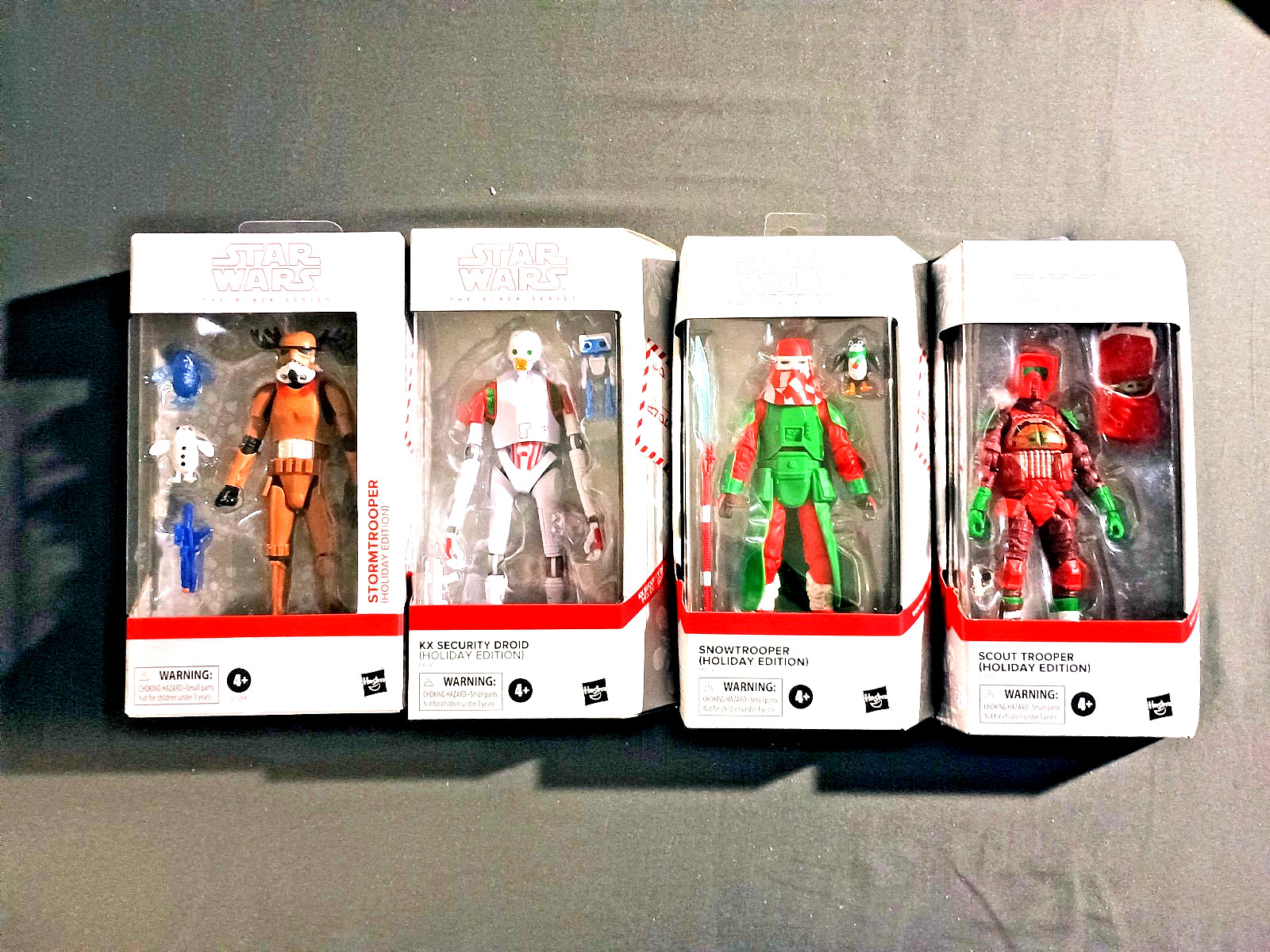 LOT OF 4 Star Wars Black Series Holiday Editions NIB
