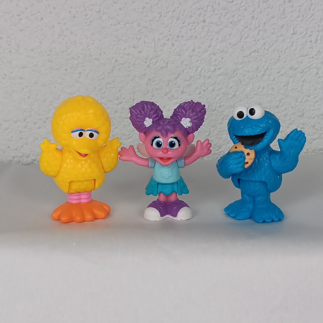 Sesame Street Play Figures Big Bird Cookie Monster Gabby Replacement Lot of 3