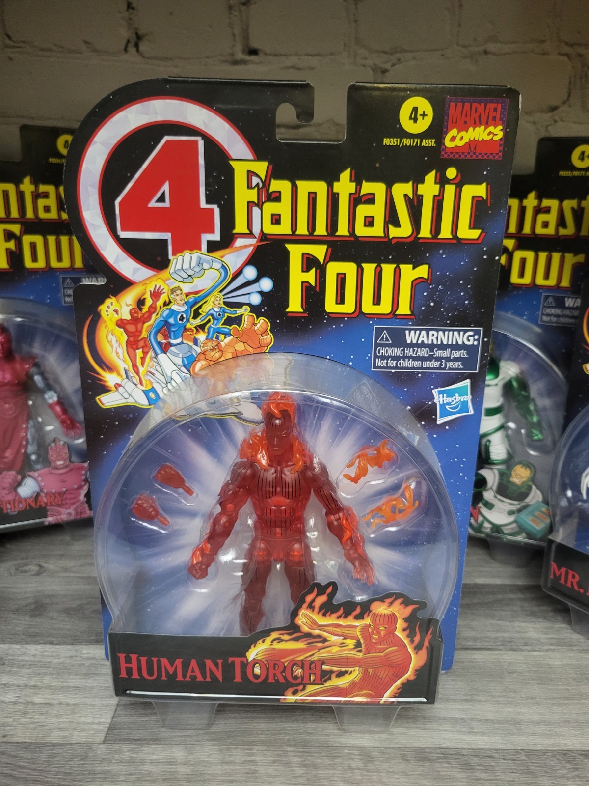 Marvel Legends Retro Fantastic Four Set Of 6 Thing Human Torch Evolutionary New