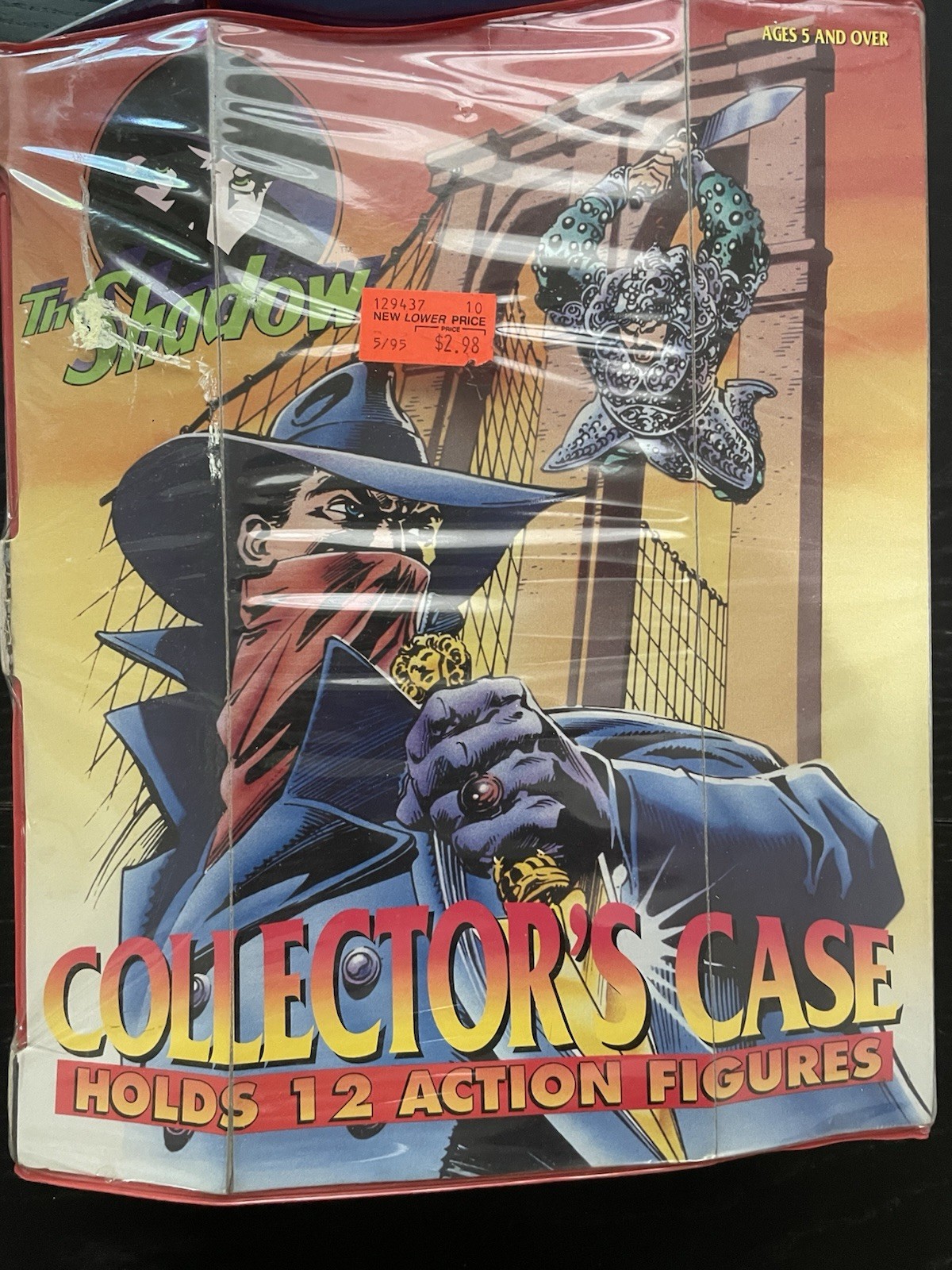 Vintage The Shadow Action Figure Collectors Case [Tara Toy, 1994] 7 Figurine Lot
