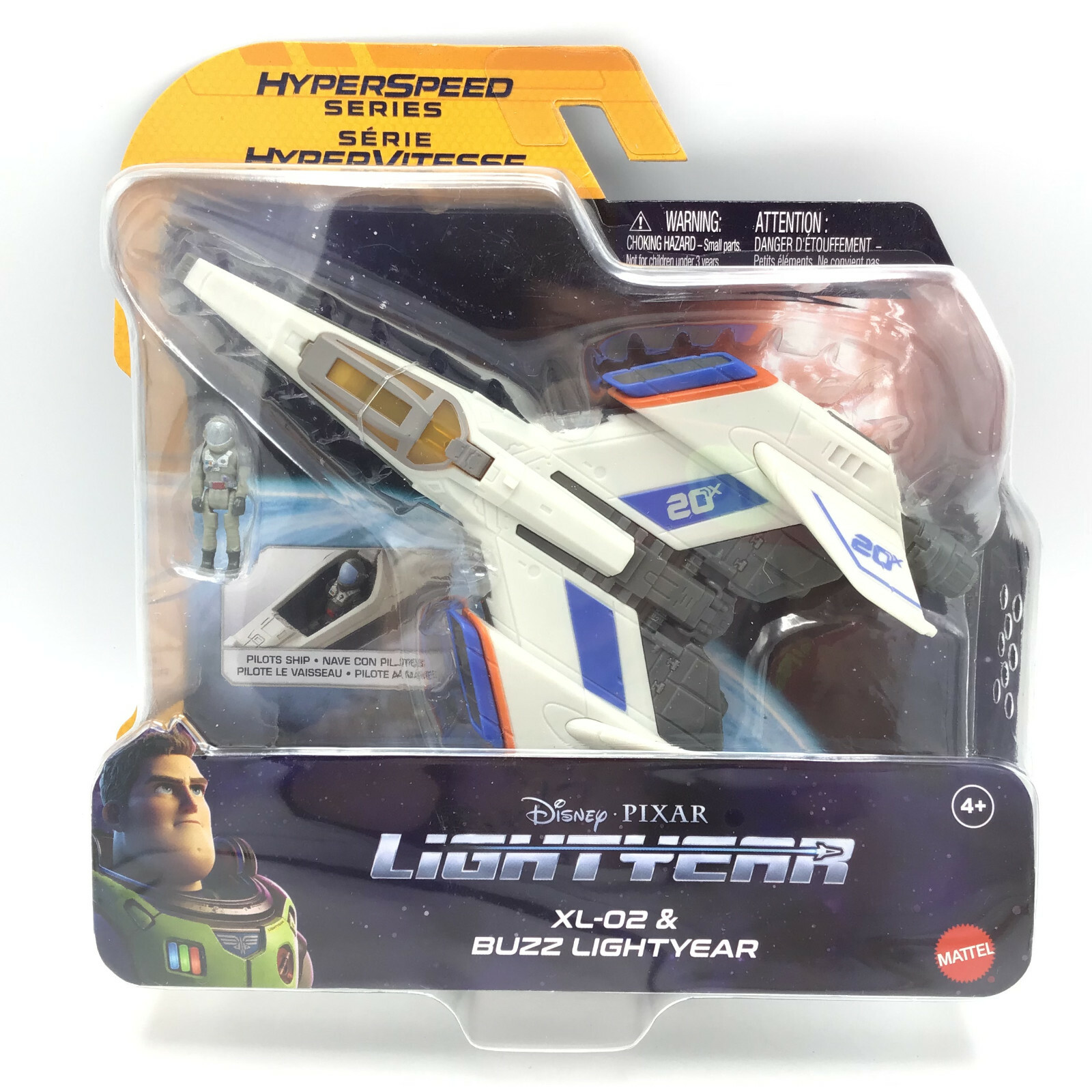 Disney Pixar Lightyear XL-02 & BUZZ Pilot Space Ship Hyperspeed Series 2022 NEW