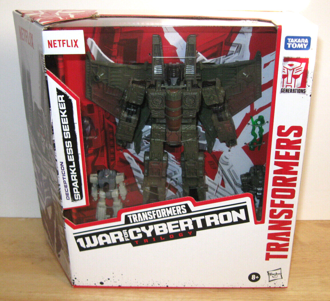 Transformers War for Cybertron Netflix ~ Voyager Decepticon Sparkless Seeker NIP