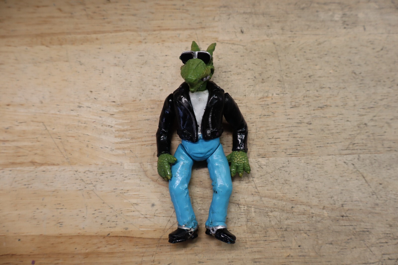 Vtg 1993 Novelty Street Kids BC Bikers Revv Rider 4.75″ Dinosaur Action Figure