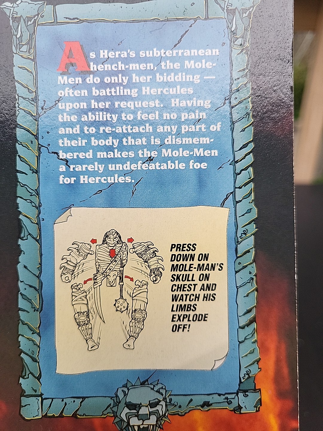 1996 Toy Biz | Hercules : The Legendary Journeys | Mole Man | Action Figure