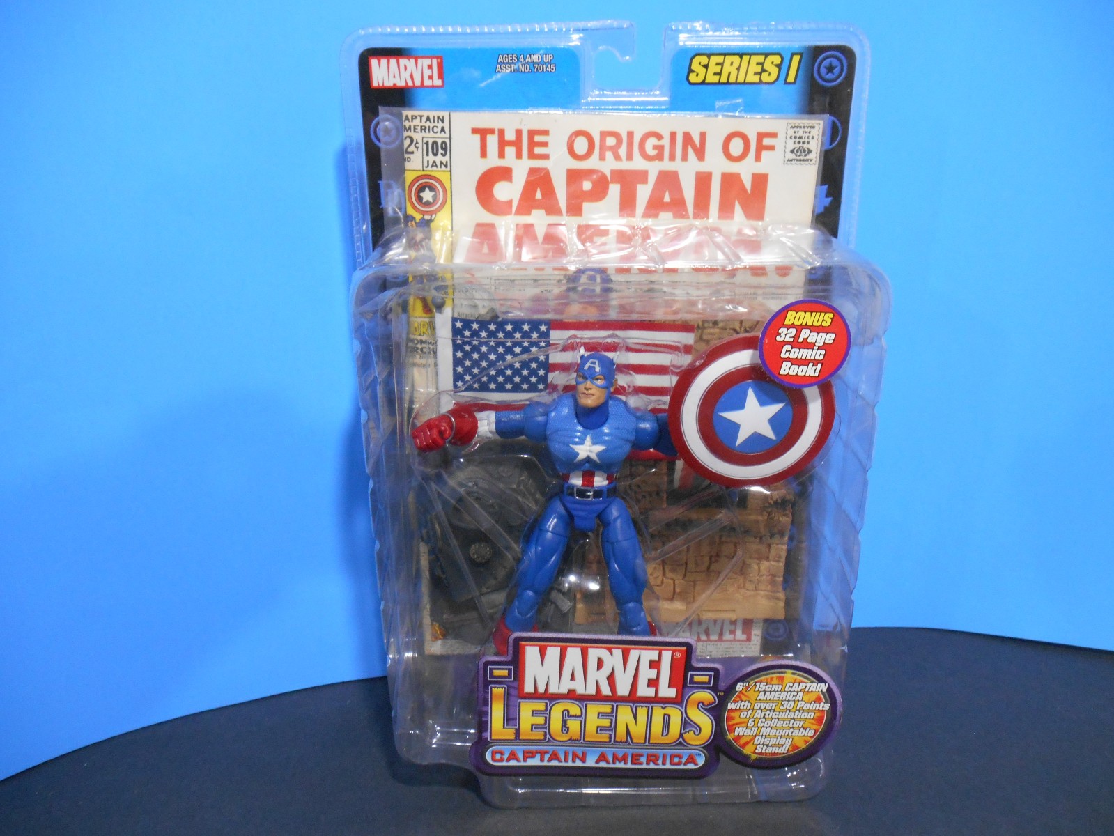 Captain America Toy Biz Marvel Legends Series 1 Sealed 2002