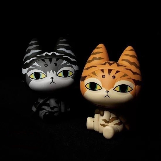 UNBOX BADMEAW CATTY One Set of Two BLIND BOX SOFT VINYL Figure Sofubi H6CM/2.4in