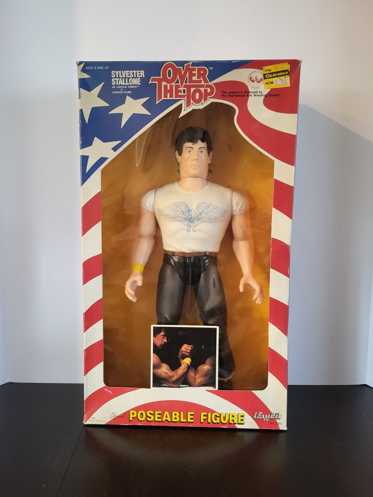 Sylvester Stallone as Lincoln Hawks 16″ 1986 OVER THE TOP Lewco NEW MIB