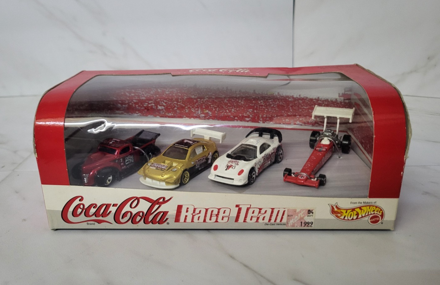 Coca Cola Race Team Set 1999 HOT WHEELS 1:64 100% Die Cast MOC NEW