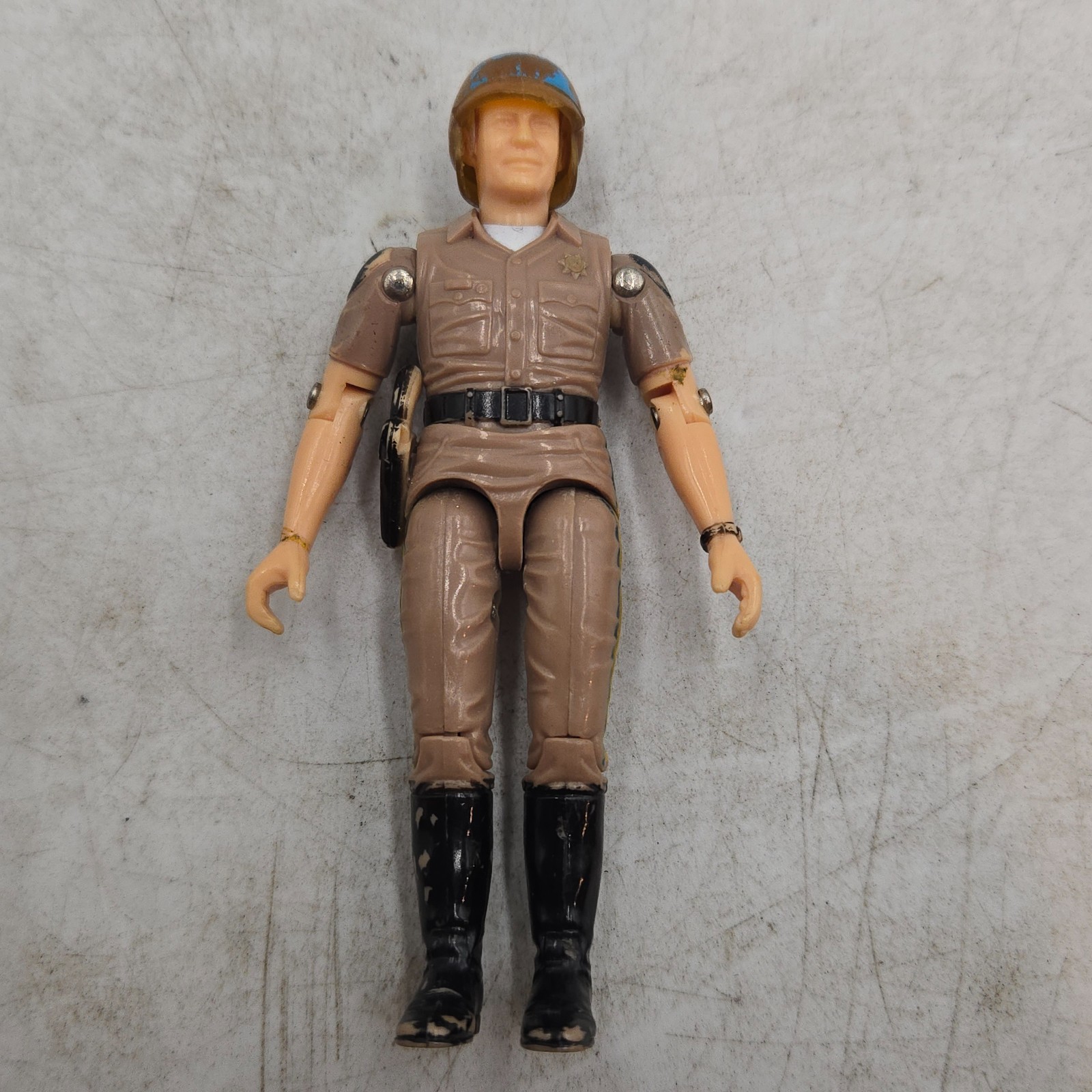 Vintage 1980 Mego Chips JON Action Figure with Helmet
