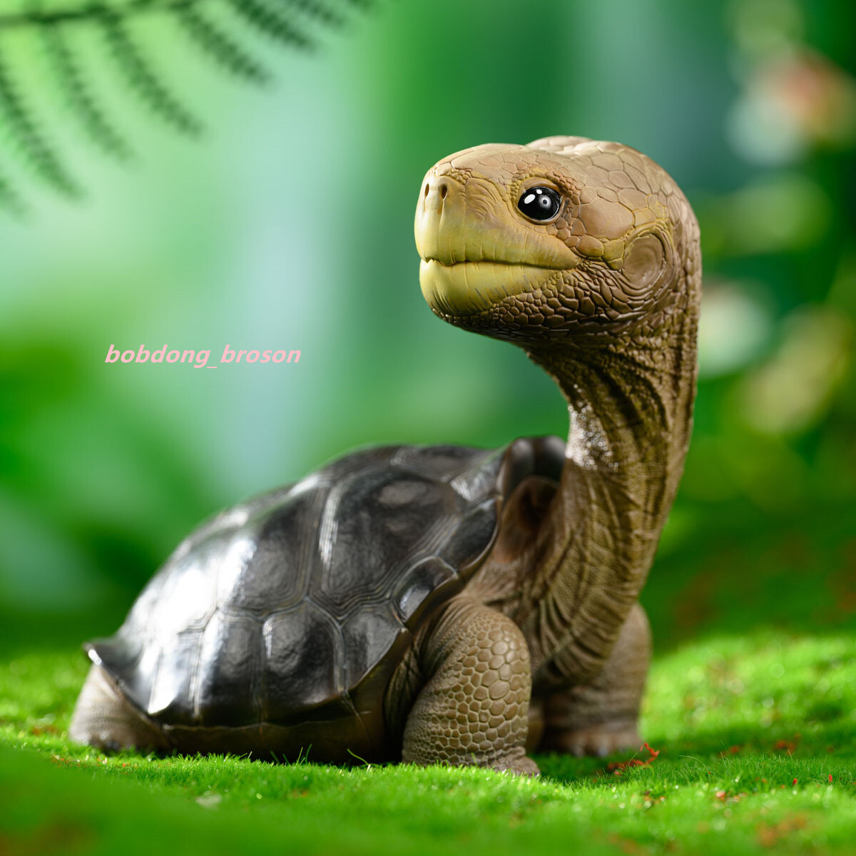 Animal Heavenly Body Galapagos Giant Tortoise Resin H12CM Animal Model Figure