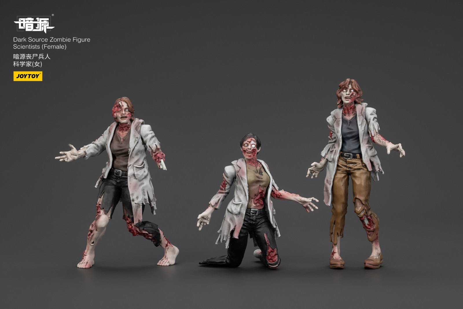 JOYTOY 1:25 action figures Dark Source Zombie Figure Scientists (Female)