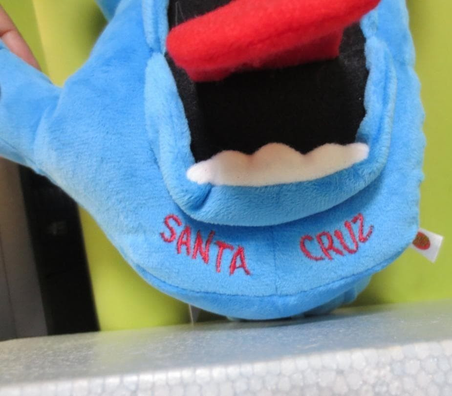 SANTA CRUZ × NICI Screaming Hand Soft Toy & Keychain Blue Polyester JAPAN NEW