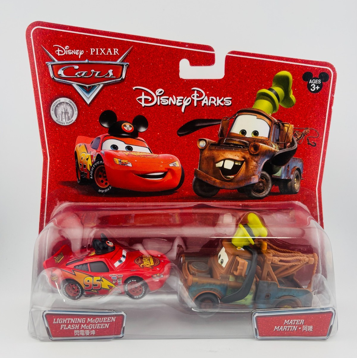 DISNEY PARKS PIXAR CARS LIGHTNING MCQUEEN MICKEY MATER GOOFY JAPAN AUTHENTIC