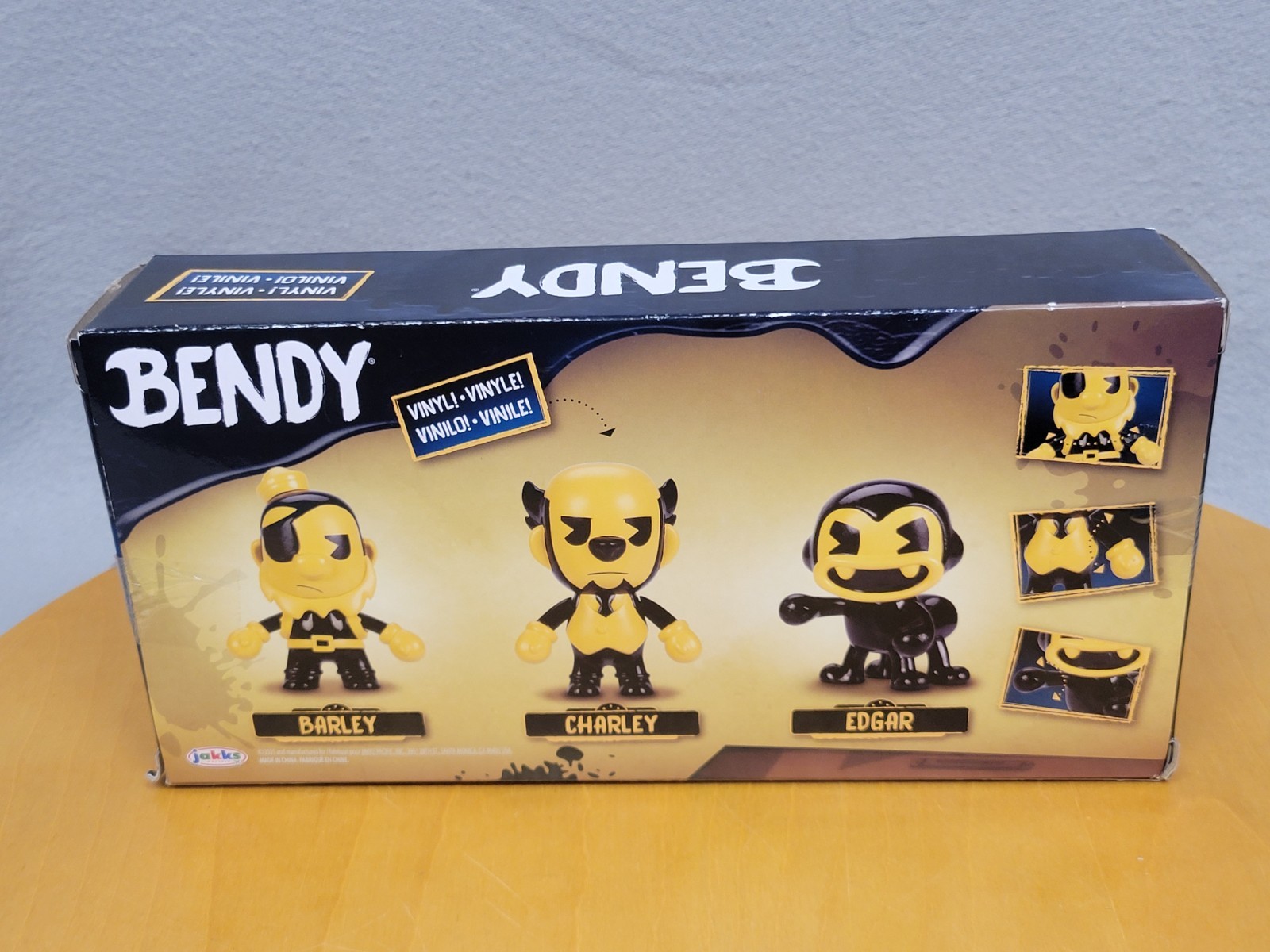 BENDY AND THE INK MACHINE VINYL 2.4 CHARLEY BARLEY EDGAR 3 PACK JAKKS New In Box