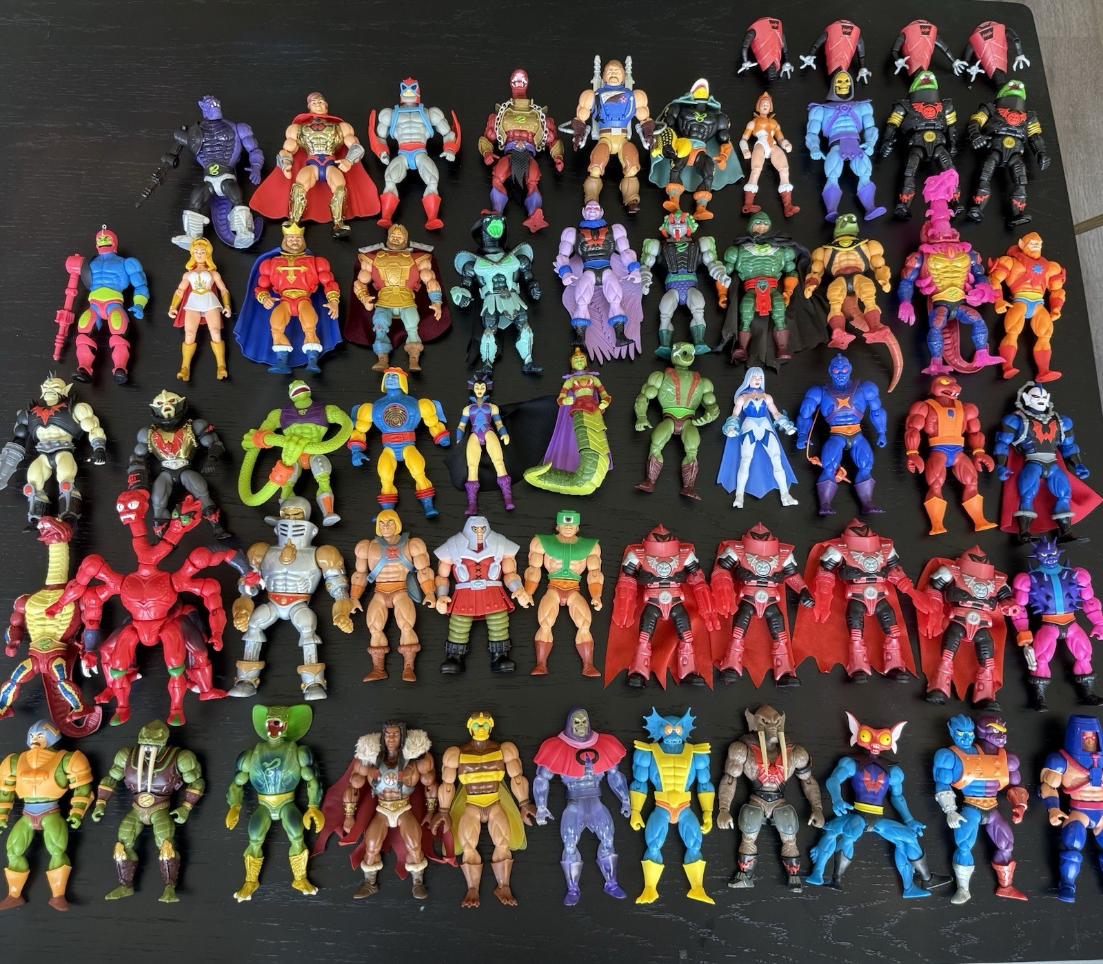 ULTIMATE MASTERS OF THE UNIVERSE MOTU ORIGINS LOT OF 54+ FIGURES & CUSTOM PARTS