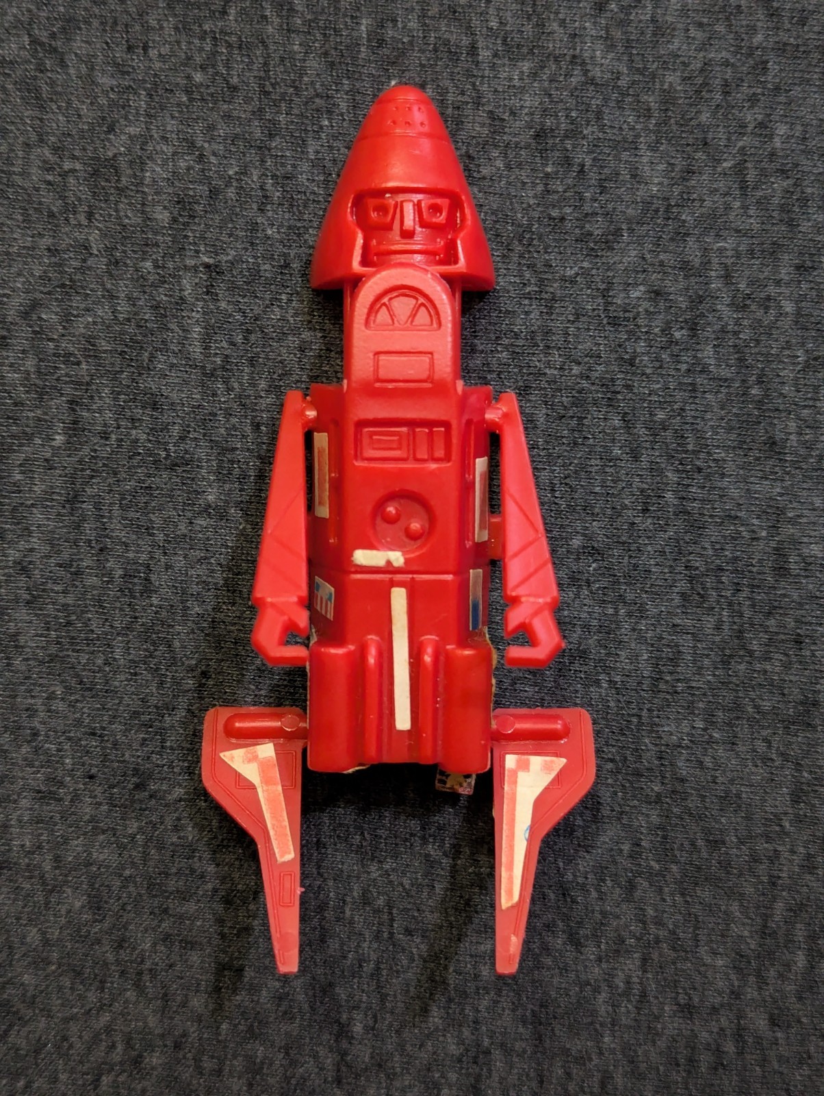 Vintage KELLOGG’S Cereal Premium STARBOT SPACE SHUTTLE Transforming RED ROBOT