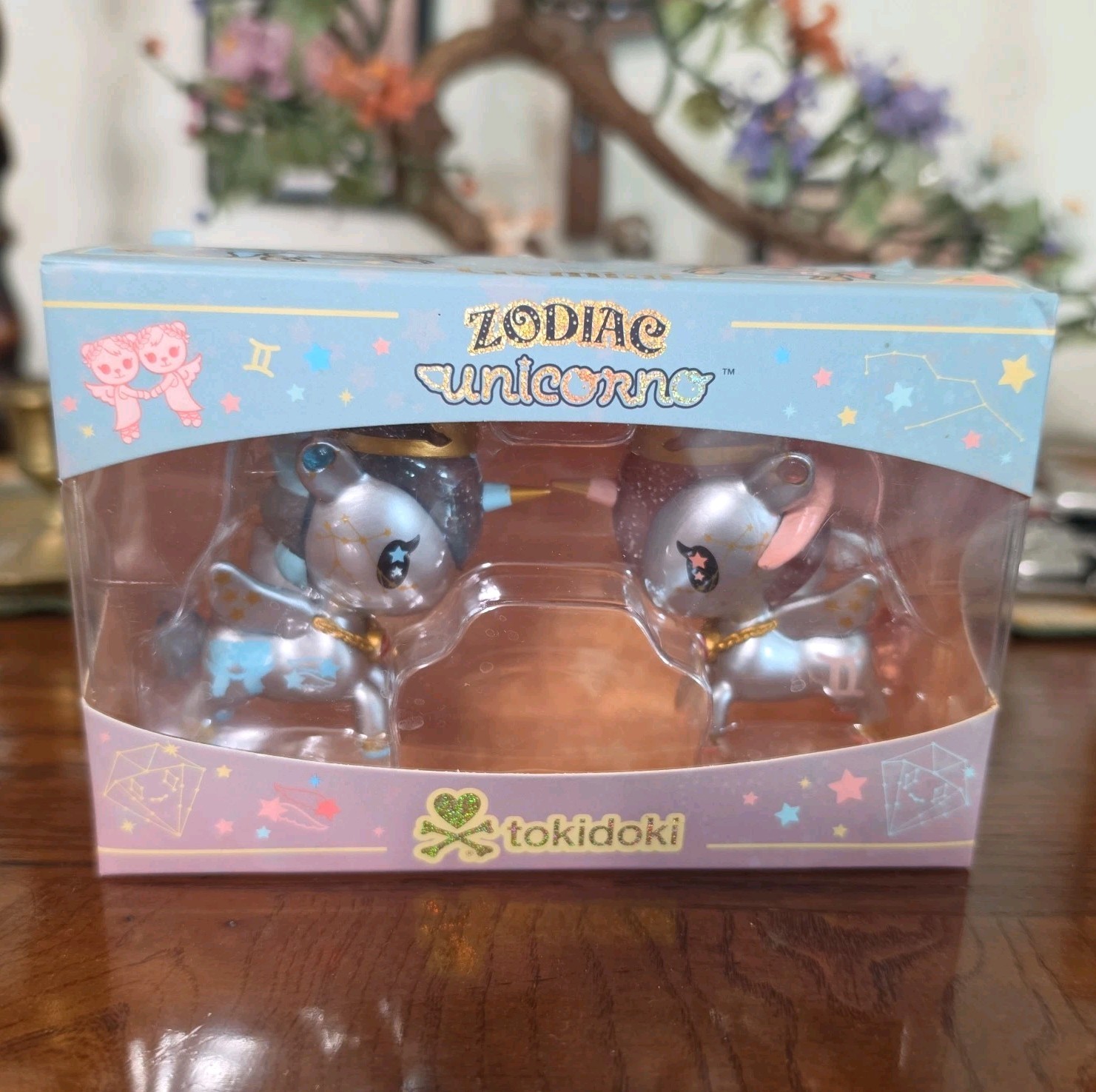 Tokidoki Zodiac Unicorno Gemini 2021 Collectible Vinyl Set Of 2 Ponies Magic Art