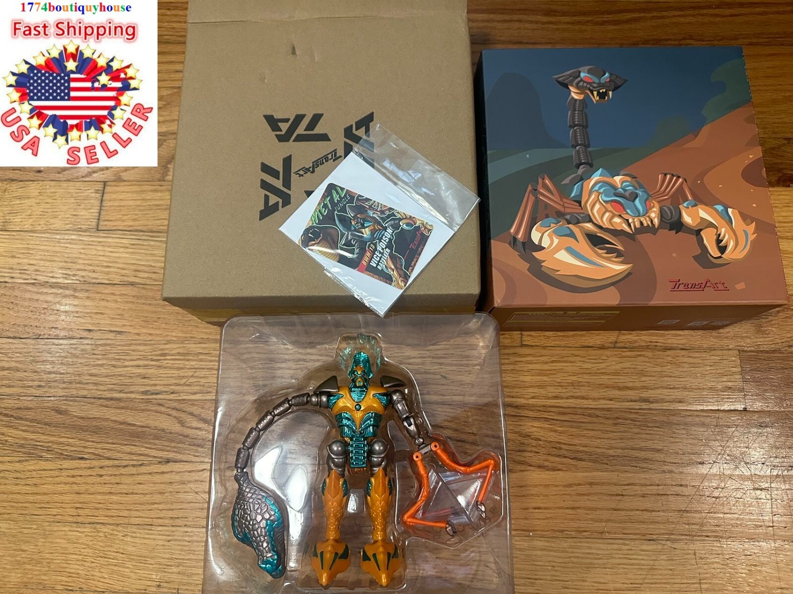 NEW IN BOX TransArt BWM-13 Beast Wars Predacon Quickstrike TRANSFORMER