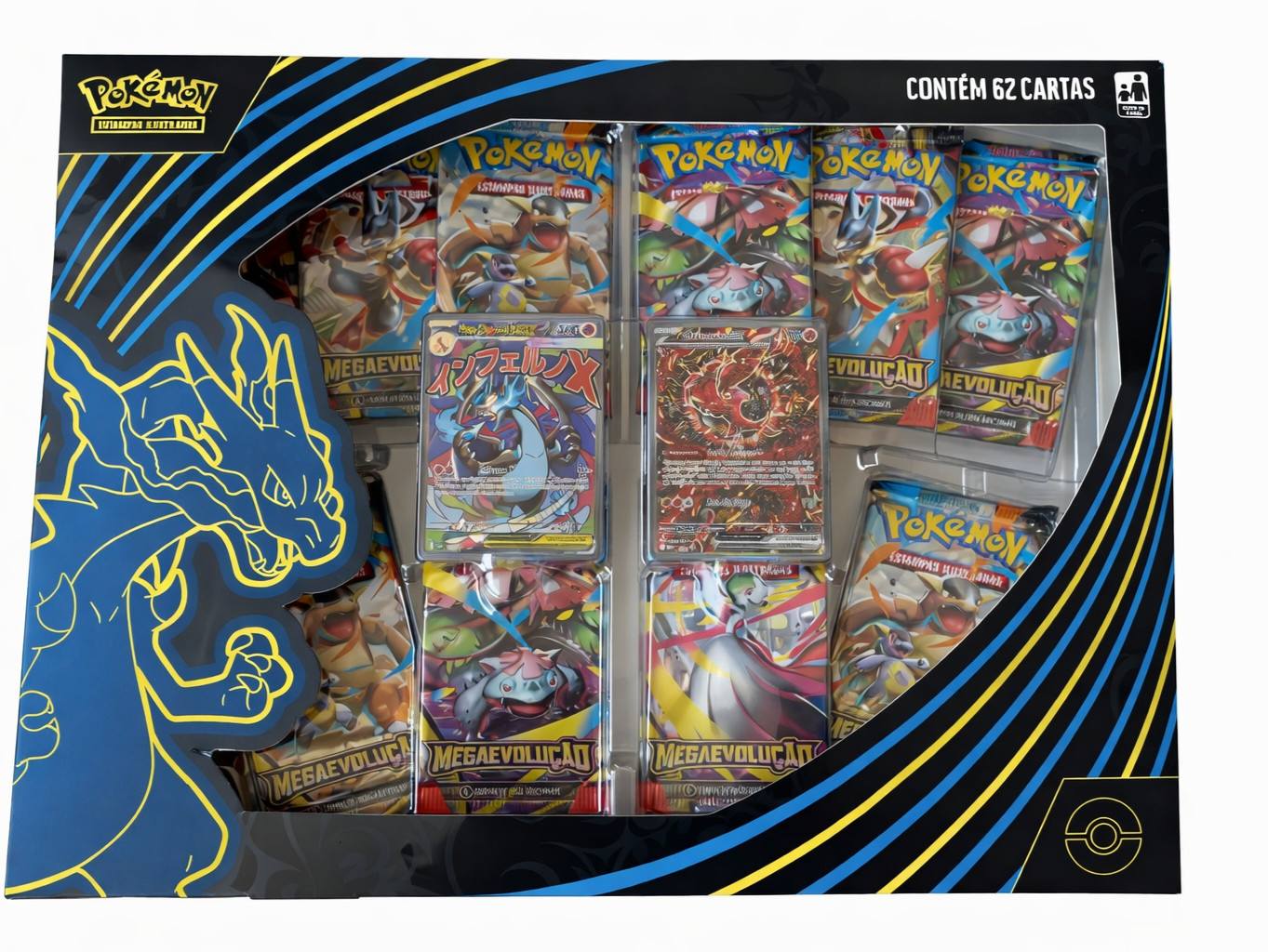 Pokemon Mega Evolution Mega Charizard X EX Oricorio Box Set Brazilian Sealed