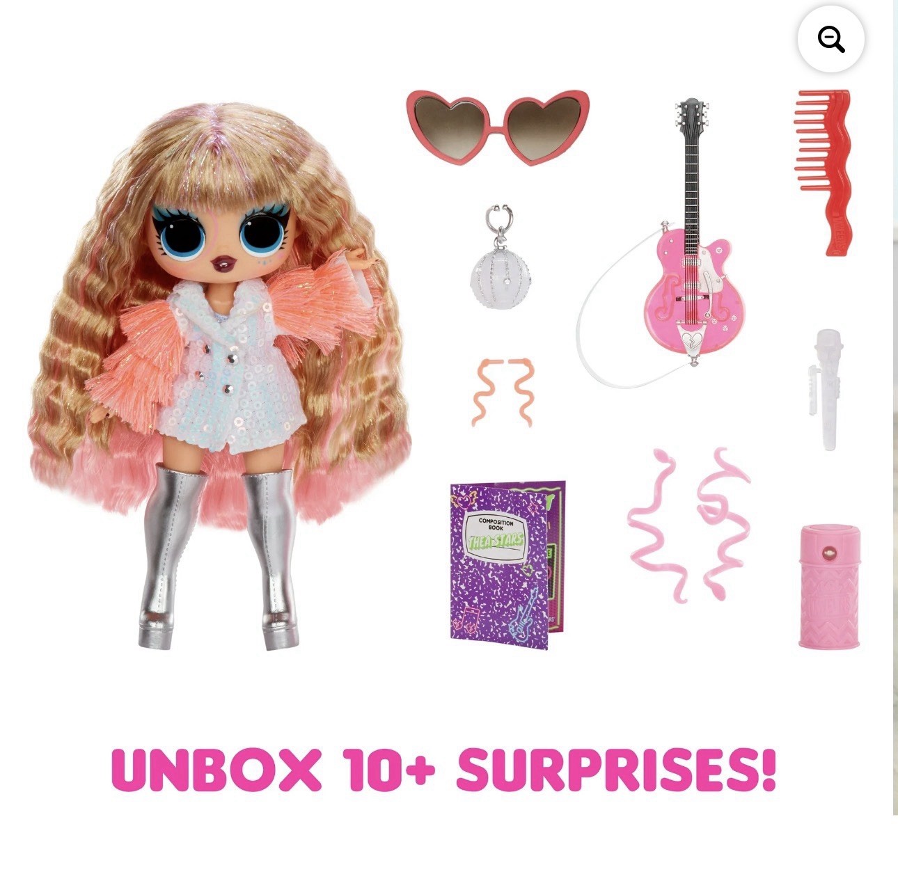 LOL Surprise Tweens Thea Stars Neon Pop Doll Black Light 10 Surprises