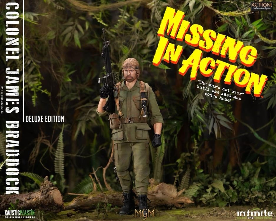 1/6 Scale Missing In Action Colonel James Braddock Deluxe Ed New Chuck Norris