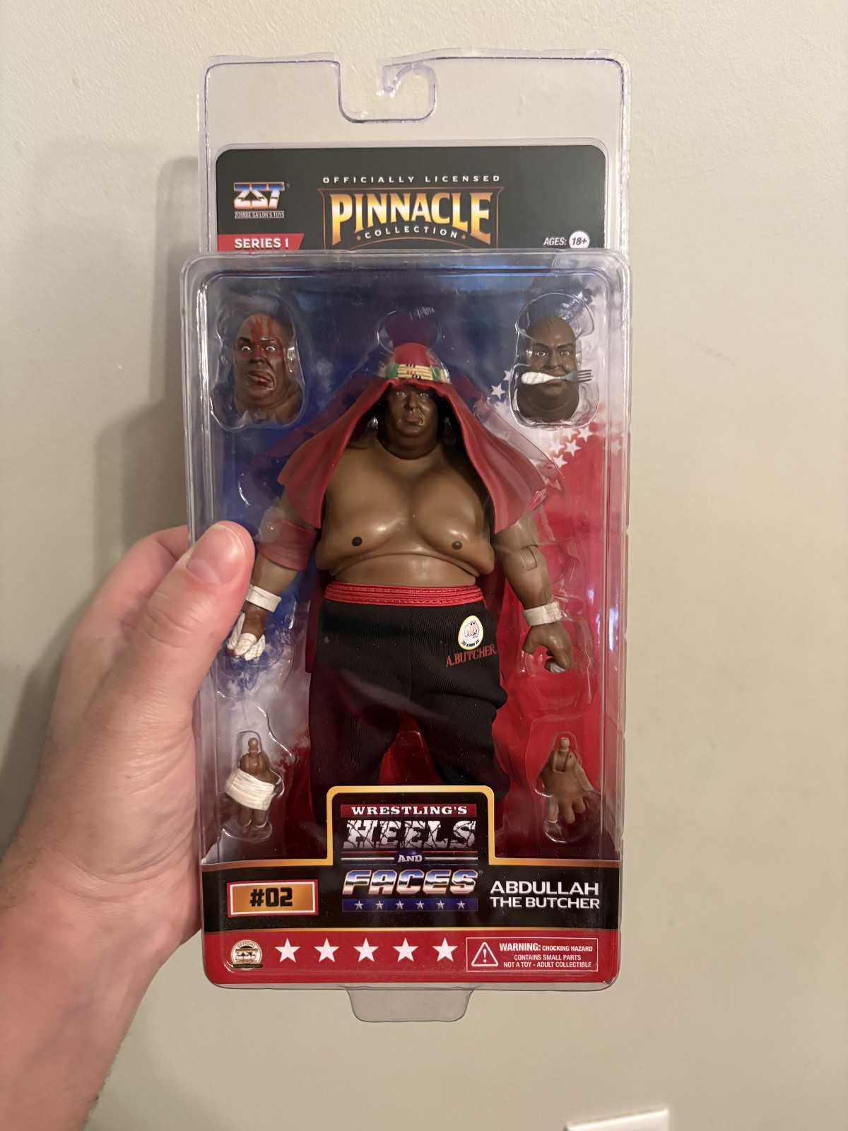 NEW ZOMBIE SAILOR Pinnacle ABDULLAH THE BUTCHER #02 Ser 1 SOLD OUT Heels & Faces