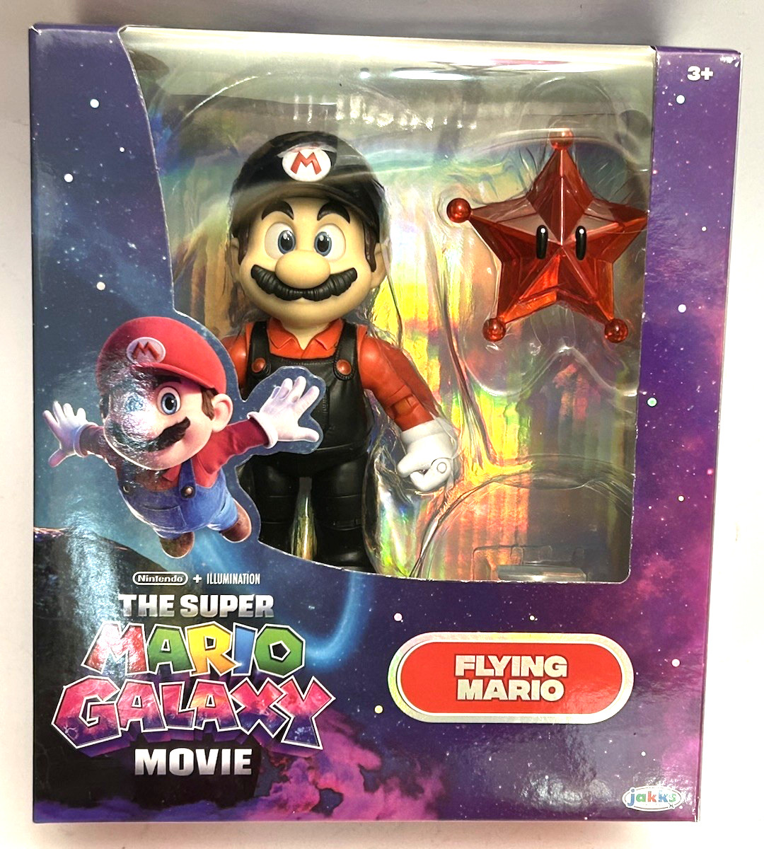 “Super Mario 2 Galaxy Movie” Flying Mario Power Up, Jakks New