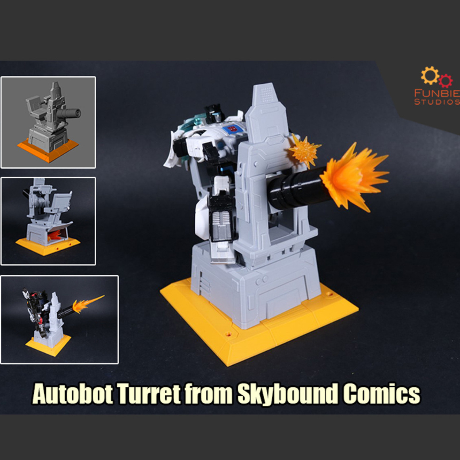 Upgrade Kit Autobot Turret for Studio Series 86 Age of The Primes Action Figures