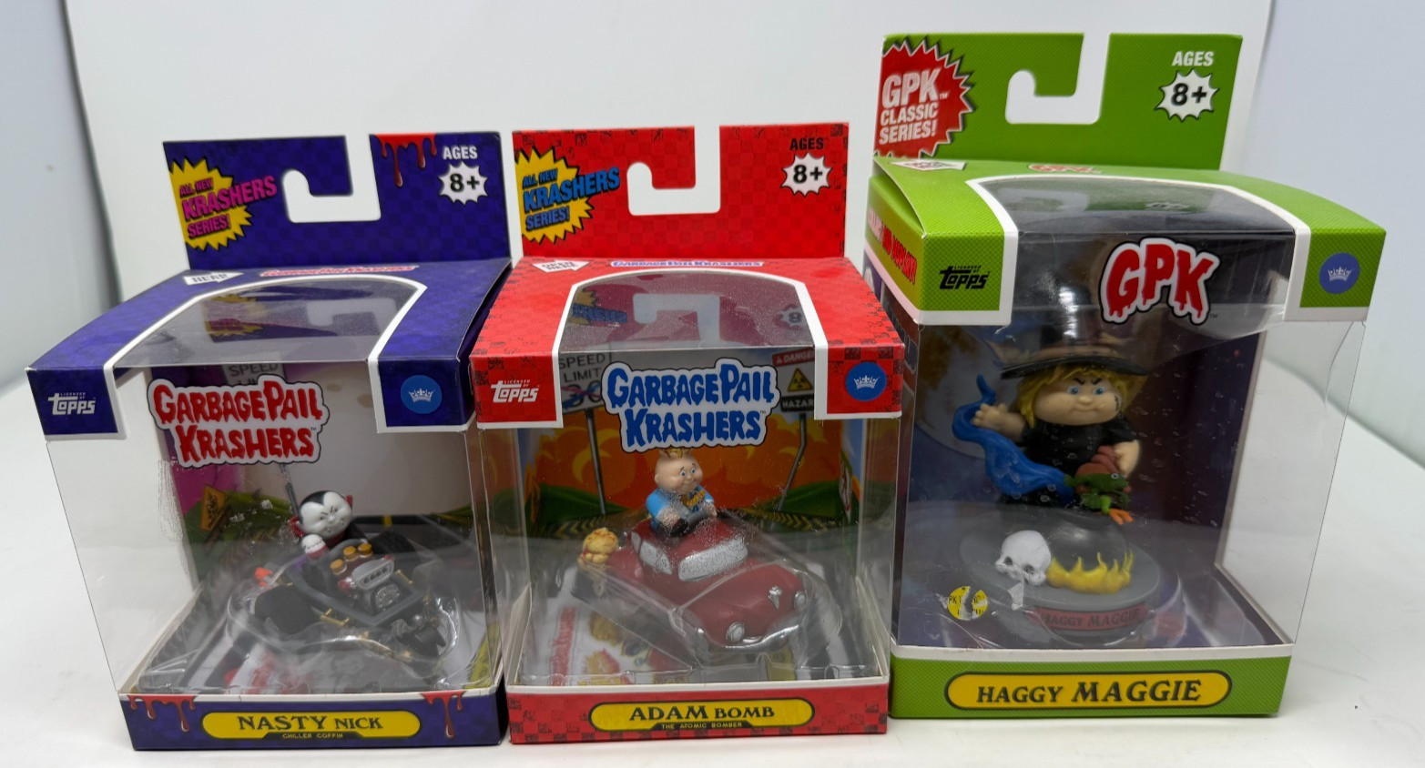 Garbage Pail Kids Krashers Lot Nasty Nick Adam Bomb Haggy Maggie GPK