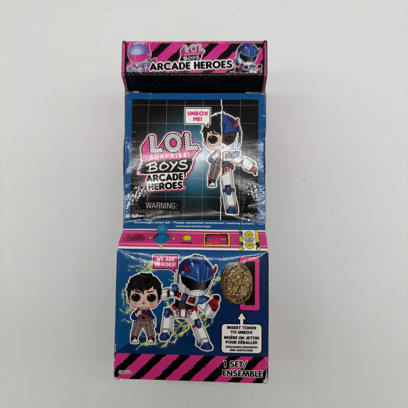 LOL Surprise! Boys Arcade Heroes 15 Surprises 6 Piece Hero Suit RANDOM
